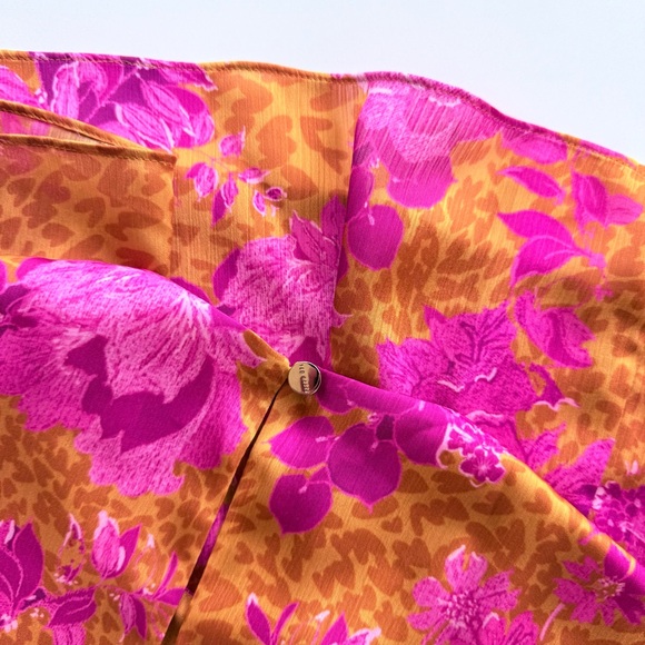 Ted Baker London Bambia Sleeveless Tiered Belted Maxi Dress Pink & Orange 0 XS - Picture 12 of 16